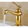Rubinetto Lavabo Bagno Oro Antico Lucido Miscelatore Acqua Monocomando 1712