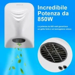 Asciugamani Elettrico Ad Aria Calda Con Sensore Fotomobile -Stile Bagno 85900214 4