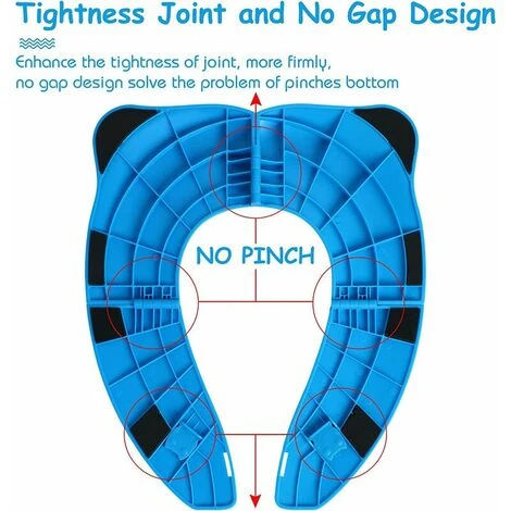 Riduttore Per WC Pieghevole Per Bambini Blu Riduttore Per Seggiolino Per Bambini WC Da Viaggio Pieghevole Vasino Da Viaggio Per Bambini, BR-Vie 2 Riduttore Per WC Pieghevole Per Bambini Blu Riduttore Per Seggiolino Per Bambini WC Da Viaggio Pieghevole Vasino Da Viaggio Per Bambini, BR-Vie - immagine 2