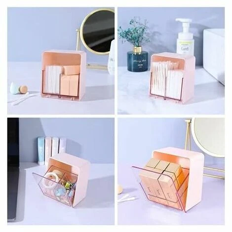 Scatola Per Tamponi Di Cotone, BR-Life 2 Sezioni Con Coperchio Contenitore Per Tamponi Di Cotone Tamponi Di Cotone, Per Bancone Da Toeletta Per Il Bagno Home Office Desktop Storage (rosa) 5 Scatola Per Tamponi Di Cotone, BR-Life 2 Sezioni Con Coperchio Contenitore Per Tamponi Di Cotone Tamponi Di Cotone, Per Bancone Da Toeletta Per Il Bagno Home Office Desktop Storage (rosa) - immagine 5