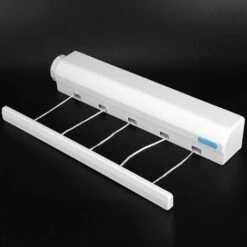 Stendibiancheria Da Parete Espandibile, Stendibiancheria Da Parete A 5 Fili Da 3,75 Metri, Stendibiancheria Da Interno Ed Esterno -Stile Bagno 86168547 5