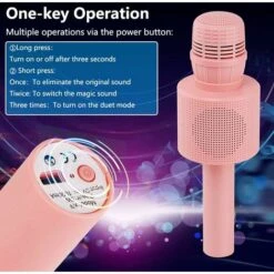 Giocattoli Karaoke Con Microfono Wireless Per Bambini O Neonati, Altoparlante Bluetooth Portatile (bianco) 9 Giocattoli Karaoke Con Microfono Wireless Per Bambini O Neonati, Altoparlante Bluetooth Portatile (bianco) -Stile Bagno 86524165 5