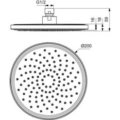 Ideal Standard - Ceraline Kit Doccia Completo Di Parte Interne Ed Esterne, Nero Seta -Stile Bagno 86619559 3