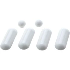 WENKO Paracolpi Per Sedile WC 6 Pezzi - 6 Pezzi, Plastica, 1.7 X 1.3 X 4.5 Cm, Bianco