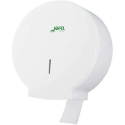 Jofel Ae51700 Portarotolo Azur Media, 300 Mts, ABS Bianco Antibatterico