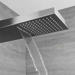 Pannello Doccia In Idromassaggio Termostatico Integrato Con Soffione A Cascata E Pioggia -Stile Bagno 870682 4