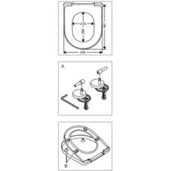 Villeroy & Boch Architectura Vaso Senza Brida A Fondo Cavo + Sedile In Duroplast, Fissaggio Nascosto (4694R001-Classic) -Stile Bagno 87093332 4