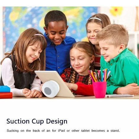 Altoparlante Bluetooth Impermeabile IP4 Altoparlante Portatile Wireless Vivavoce Microfono Incorporato Con Ventosa Per Auto, Bagni, Cucine, Uffici Ecc.(Bianco) 4 Altoparlante Bluetooth Impermeabile IP4 Altoparlante Portatile Wireless Vivavoce Microfono Incorporato Con Ventosa Per Auto, Bagni, Cucine, Uffici Ecc.(Bianco) - immagine 4