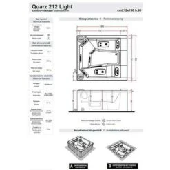 Minipiscina Idromassaggio - QUARZ LIGHT 212 - 212 X 190 X 90 -Stile Bagno 88027466 4