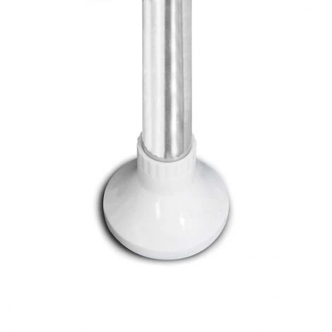 Mensola Telescopica Cromata Per Doccia Ad Angolo Con 4 Ripiani Bianchi 5 Mensola Telescopica Cromata Per Doccia Ad Angolo Con 4 Ripiani Bianchi - immagine 5