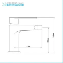 Rubinetti Bagno In Set Per Lavabo E Bidet Cromati Recta -Stile Bagno 88058017 3