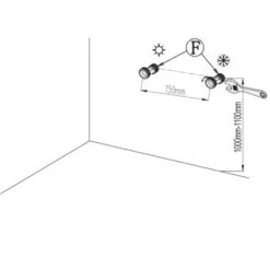 Set Colonna Doccia Termostatica In Acciaio Ed Ottone Completa Di Soffione Slim Doccino E Flessibile, Canna Regolabile In Altezza -Stile Bagno 88066850 3
