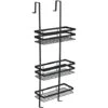 Mensole Per Doccia Scaffale Da Bagno Scaffale Da Doccia Senza Trapano Per Cabine Doccia 3 Ripiani Appesi Scaffale Da Doccia (3 Ripiani Appesi, Nero) HENGMEI