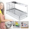 Mensole Per Doccia Organizzatore Per Lavello Scaffale Da Cucina In Acciaio Inox Supporto Per Spugna Organizzatore Per Lavabo Per Spugna Per Pentola HENGMEI