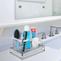 Mensole Per Doccia Organizzatore Per Lavello Scaffale Da Cucina In Acciaio Inox Supporto Per Spugna Organizzatore Per Lavabo Per Spugna Per Pentola HENGMEI -Stile Bagno 88136346 5