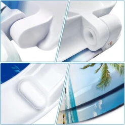 Sedili WC Per Adulti Coperchio Per Wc Con Chiusura Morbida Sedile Per Wc Sedile Per Wc Sedile Per Wc Sedile Per Wc In Plastica Dura, 45 X 38cm, Stella Marina HENGMEI -Stile Bagno 88136469 5