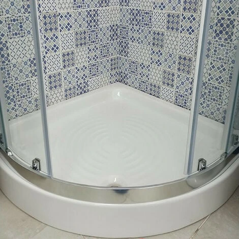 Piatto Doccia Semicircolare 90x90xh11 Cm Bianco In Ceramica 1 Piatto Doccia Semicircolare 90x90xh11 Cm Bianco In Ceramica