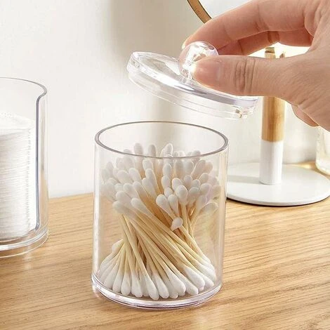 Scatola Porta Tamponi Di Cotone , Scatola Portaoggetti Cosmetica Per Organizer Per Tamponi Di Cotone Acrilico Da 3 Pezzi , Per Conservare Batuffoli Di Cotone Tamponi Di Cotone 2 Scatola Porta Tamponi Di Cotone , Scatola Portaoggetti Cosmetica Per Organizer Per Tamponi Di Cotone Acrilico Da 3 Pezzi , Per Conservare Batuffoli Di Cotone Tamponi Di Cotone - immagine 2