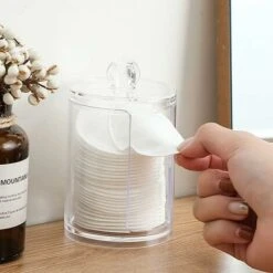 Scatola Porta Tamponi Di Cotone , Scatola Portaoggetti Cosmetica Per Organizer Per Tamponi Di Cotone Acrilico Da 3 Pezzi , Per Conservare Batuffoli Di Cotone Tamponi Di Cotone 7 Scatola Porta Tamponi Di Cotone , Scatola Portaoggetti Cosmetica Per Organizer Per Tamponi Di Cotone Acrilico Da 3 Pezzi , Per Conservare Batuffoli Di Cotone Tamponi Di Cotone -Stile Bagno 88577724 3