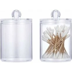 Scatola Porta Tamponi Di Cotone , Scatola Portaoggetti Cosmetica Per Organizer Per Tamponi Di Cotone Acrilico Da 3 Pezzi , Per Conservare Batuffoli Di Cotone Tamponi Di Cotone 9 Scatola Porta Tamponi Di Cotone , Scatola Portaoggetti Cosmetica Per Organizer Per Tamponi Di Cotone Acrilico Da 3 Pezzi , Per Conservare Batuffoli Di Cotone Tamponi Di Cotone -Stile Bagno 88577724 5