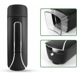 Dispenser Di Sapone Da Parete Dispenser Di Sapone Da Bagno Gel Doccia Detersivo Per Bucato Bottiglia Di Plastica Cucina Hotel Casa (nero) -Stile Bagno 88577830 3