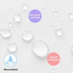 Tenda Da Doccia Alta 180 Cm, Tenda Da Doccia Bianca, Tessuto In Poliestere Resistente Alla Muffa, Lavabile In Lavatrice, Con 12 Occhielli In Metallo, 180 Cm Di Larghezza X 180 Cm Di Altezza -Stile Bagno 88578858 4