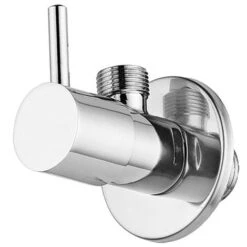 Rubinetto Sottolavabo Tondo Cromato 1/2” X 3/8”