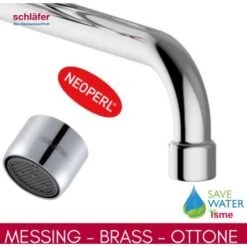 Schläfer 3460110 - Rubinetto Cucina Gruppo Lavello A Muro Manopola Antica Con Bocca Girevole A "S" Cromo -Stile Bagno 88764295 5