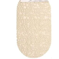 Trade Shop - Tappeto Tappetino Doccia Vasca Antiscivolo Bagno Arredo Beige Chiaro 38x68cm 54047