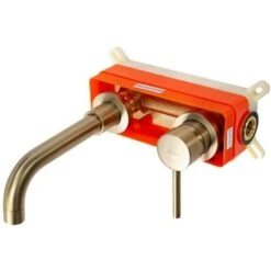 Rubinetto Da Incasso Rea Lungo LONG Brush Gold + BOX -Stile Bagno 88907762 3