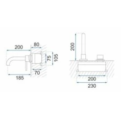 Rubinetto Da Incasso Rea Lungo LONG Brush Gold + BOX -Stile Bagno 88907762 5