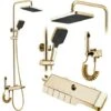 Set Doccia Con Termostato REA ROB Gold