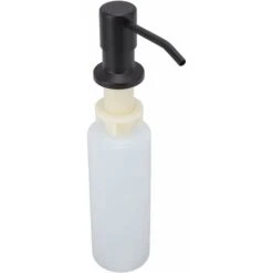 LITZEEDispenser Di Sapone Per Piatti Da Cucina, Dispenser Di Sapone Integrato Con Rotazione A 360°, 500 Ml, Dispenser Di Sapone In Acciaio Inossidabile Per Lavello Da Cucina (Nero)