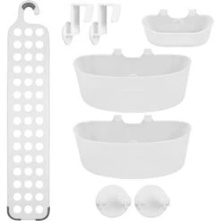 Alpina Mensola Da Doccia Appendino Senza Fori Cassetti Regolabili 71 X 25 Cm Bianco 8 Alpina Mensola Da Doccia Appendino Senza Fori Cassetti Regolabili 71 X 25 Cm Bianco -Stile Bagno 89069683 4