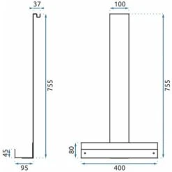 Mensola Doccia TORI Black -Stile Bagno 89142490 5