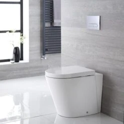 Hudson Reed Alswear Sanitario WC Ovale Con Sedile Copri Water Soft-Close – 355 X 410 X 565 Mm -Stile Bagno 8942749 3