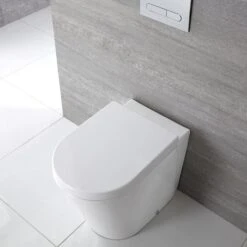 Hudson Reed Alswear Sanitario WC Ovale Con Sedile Copri Water Soft-Close – 355 X 410 X 565 Mm -Stile Bagno 8942749 4