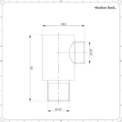 Hudson Reed Presa D’Acqua Quadrata Da Parete In Ottone Cromato Per Docce -Stile Bagno 8942812 4