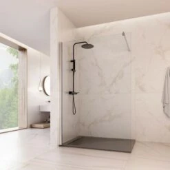 Parete Doccia 8 Mm Reversibile Altezza 195 Cm Profilo Inferiore Osiride, Seleziona Misura 70 -Stile Bagno 8958184 5