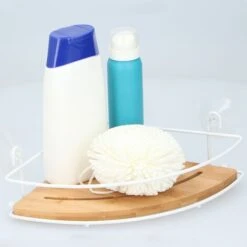 Mensola Angoliera Da Bagno Montaggio A Parete Con Ventose Senza Fori Per Doccia -Stile Bagno 89586897 3