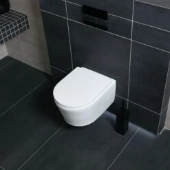 Geberit Pack Telaio Di Sostegno 112cm + Vaso Swiss Aqua Technologies Senza Flangia + Piastra Bianca (SATrimlessGeb3) -Stile Bagno 89778001 3