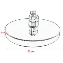 Soffione Doccia Con Led Rgb Rotondo Ø 22 Cm Per Cromoterapia Doccia Emozionale Doccetta Multicolore -Stile Bagno 90327289 5