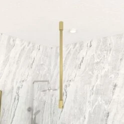 Barra Di Stabilizzazione A Soffitto Con Finitura Oro Spazzolato Per Parete Doccia FREEDOM 2 GOLD