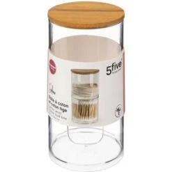 Distributore Di Cotton Fioc E Cotone Selena Bamboo - 5 Five Simply Smart