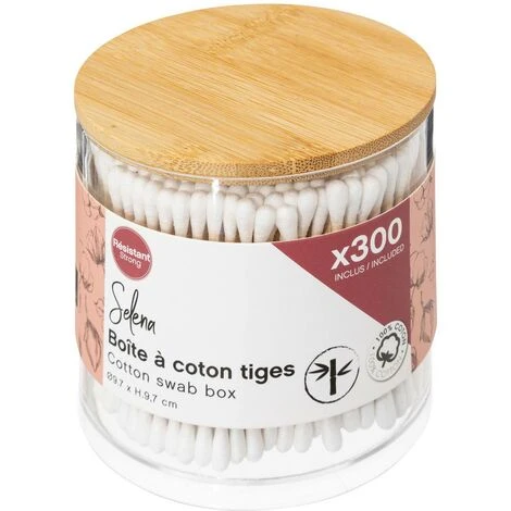 Scatola 300 Cotton Fioc Selena In Bambù - 5 Five Simply Smart 2 Scatola 300 Cotton Fioc Selena In Bambù - 5 Five Simply Smart - immagine 2