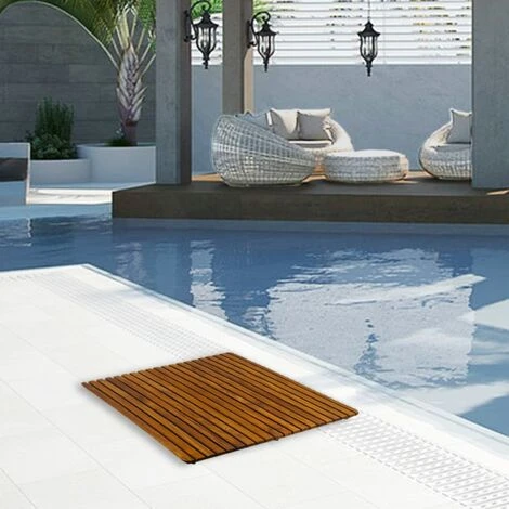 PrixPrime - Piattaforma Ideale Per Doccia E Bagno Dal Design Quadrato Di 71 X 71 Cm In Legno Di Teak Certificato 3 PrixPrime - Piattaforma Ideale Per Doccia E Bagno Dal Design Quadrato Di 71 X 71 Cm In Legno Di Teak Certificato - immagine 3