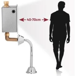 PrixPrime - Pulsante Di Scarico Con Sensore A Infrarossi Per Wc O Orinatoi Con Ingresso Acqua Verticale -Stile Bagno 90823384 3