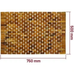 PrixPrime - Piattaforma Ideale Per Docce E Bagni Con Un Design Avvolgibile Di 75 X 50 Cm In Legno Di Teak Certificato 8 PrixPrime - Piattaforma Ideale Per Docce E Bagni Con Un Design Avvolgibile Di 75 X 50 Cm In Legno Di Teak Certificato -Stile Bagno 90823433 4