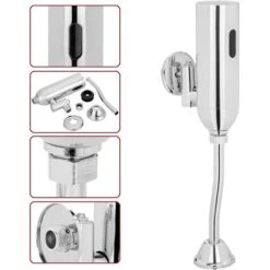 PrixPrime - Pulsante Elettronico Di Scarico Per Wc O Orinatoi Con Sensore A Infrarossi -Stile Bagno 90824409 4