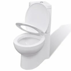 VIDAXL Wc Toilette In Ceramica Per Bagno Bianco -Stile Bagno 90937486 3
